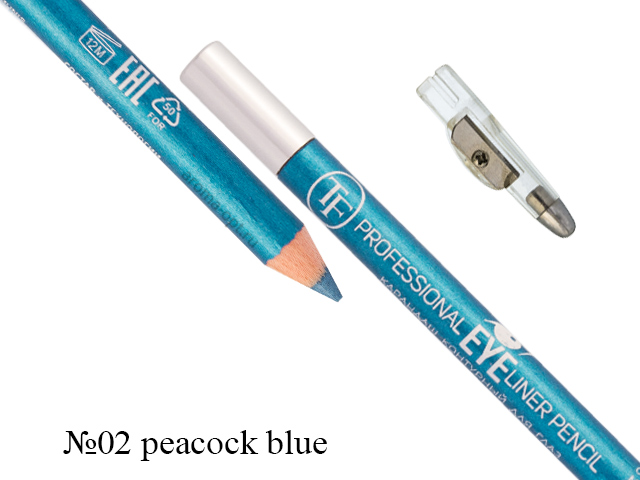 Triumpf 02 карандаш с точилкой д/глаз peacock bllue
