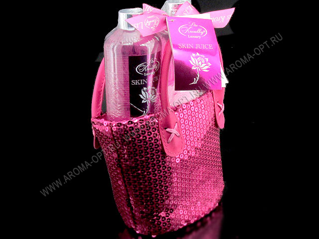 N04 Подарочный набор Skin juice(гель д/душа,шампунь увл.,мочалка)