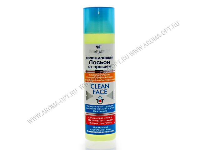 Clean Face Салициловый лосьон от прыщей с экс.чистотела 150мл/B.J.
