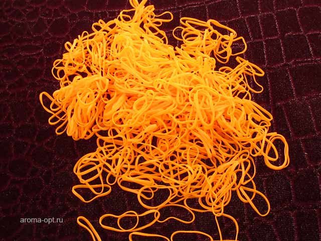 Резинки для волос (силикон)413-820 (2500шт) оранжевая