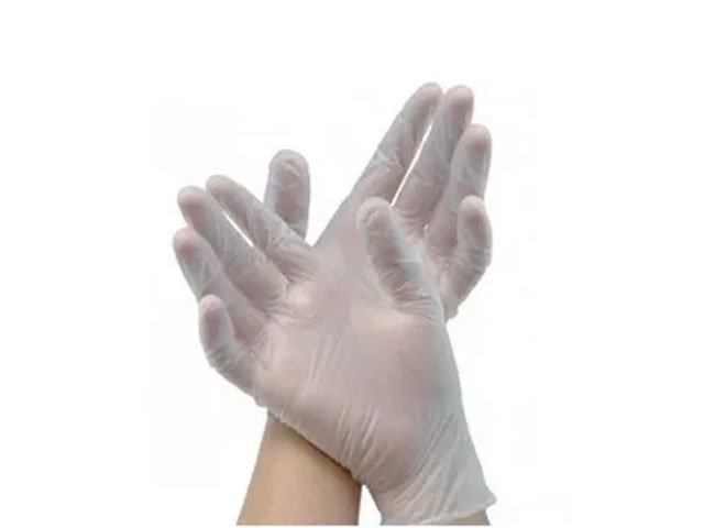Перчатки резиновые виниловые размер М,50пар в упаковке