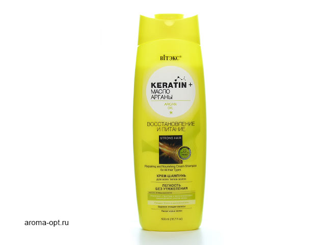 Витэкс Keratin&Аргана крем-шампунь д/волос 500мл.