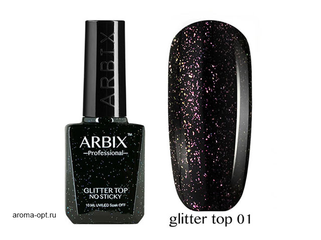ARBIX Glitter Top NO STICKY 01/топ с блёстками без липкого слоя