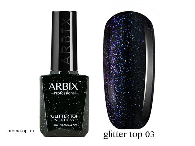 ARBIX Glitter Top NO STICKY 03/топ с блёстками без липкого слоя
