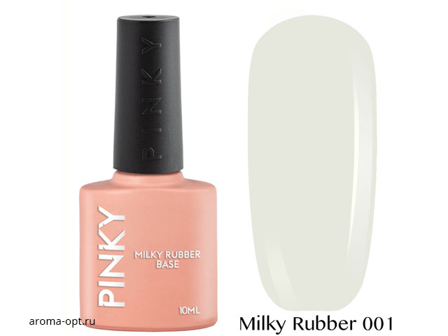 01 Pinky Milky Rubber Base 10ml молочная база Белая мат